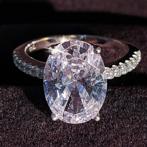 🆕 5C.T.W Oval Diamond FINAL DROP - Picture 1 of 16